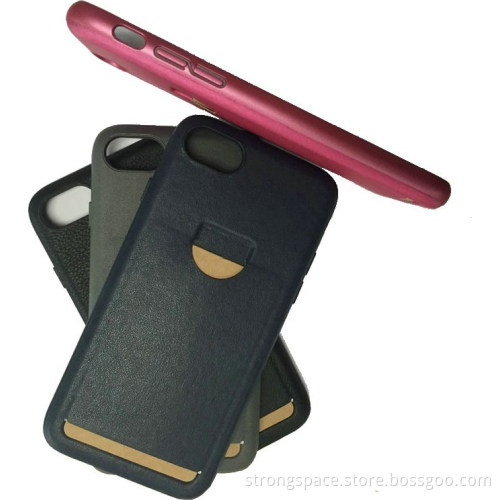Wholesale Ultra Slim Luxury Genuine Leather case cover for iPhone 7